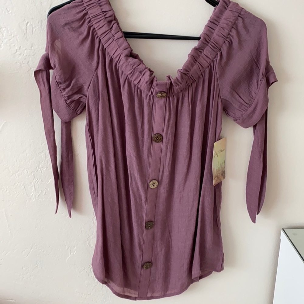 off the shoulder blouse